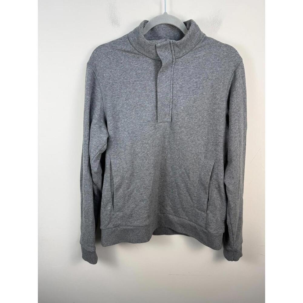 Vuori‎ Cypress 1/4 Zip Pullover V298 Heather Gray Small Athleisure